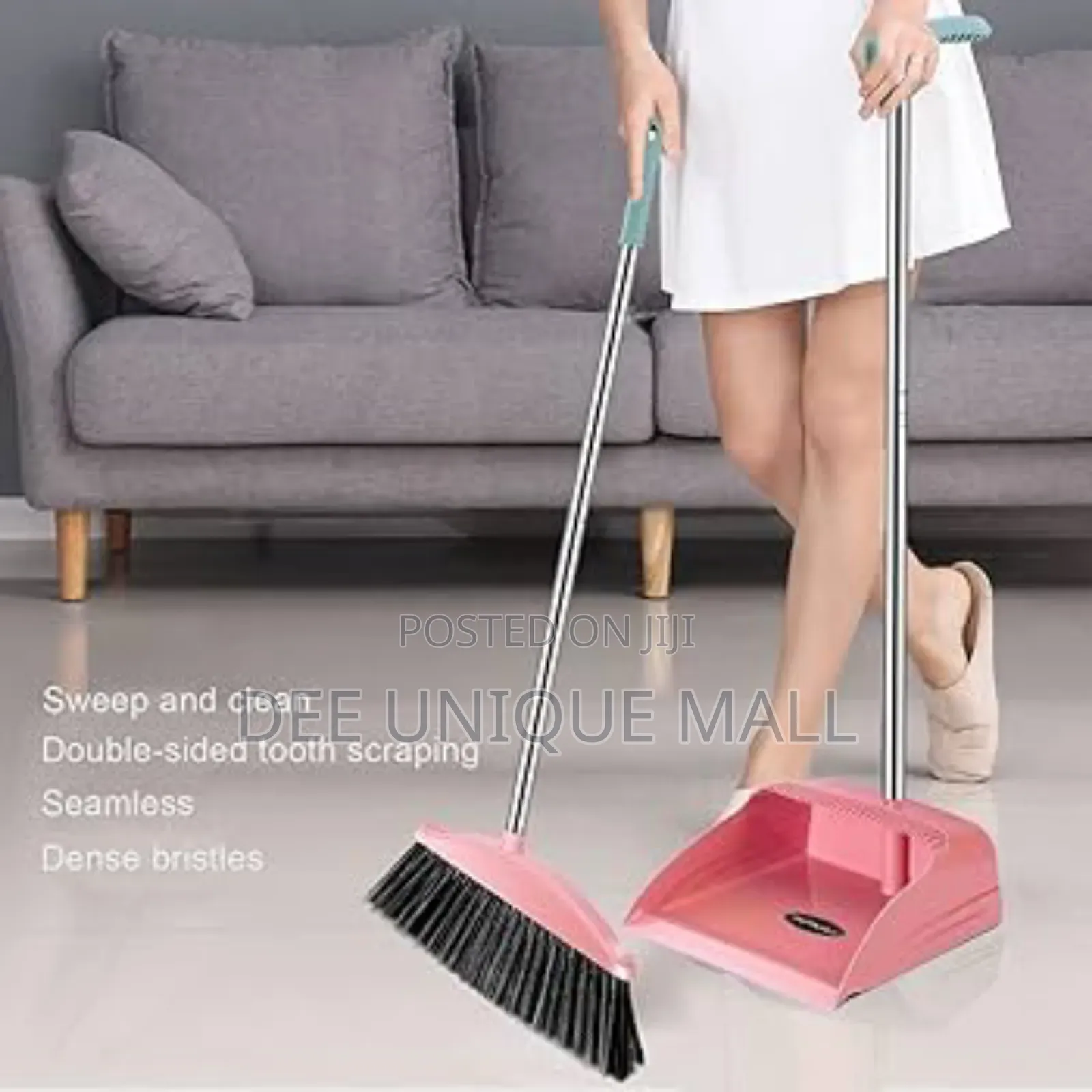 Broom and Dustpan Set for Home - Dust Pans With Long Handle