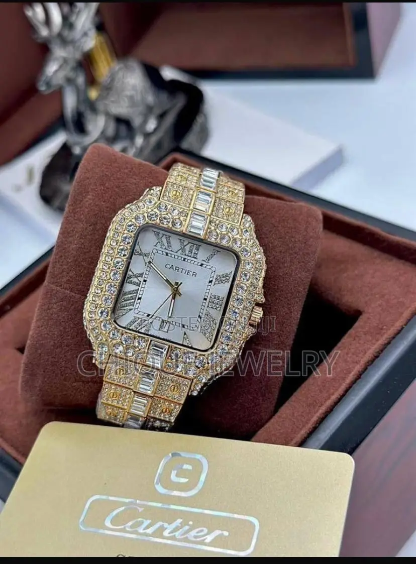Ice Studded Cartier Watch