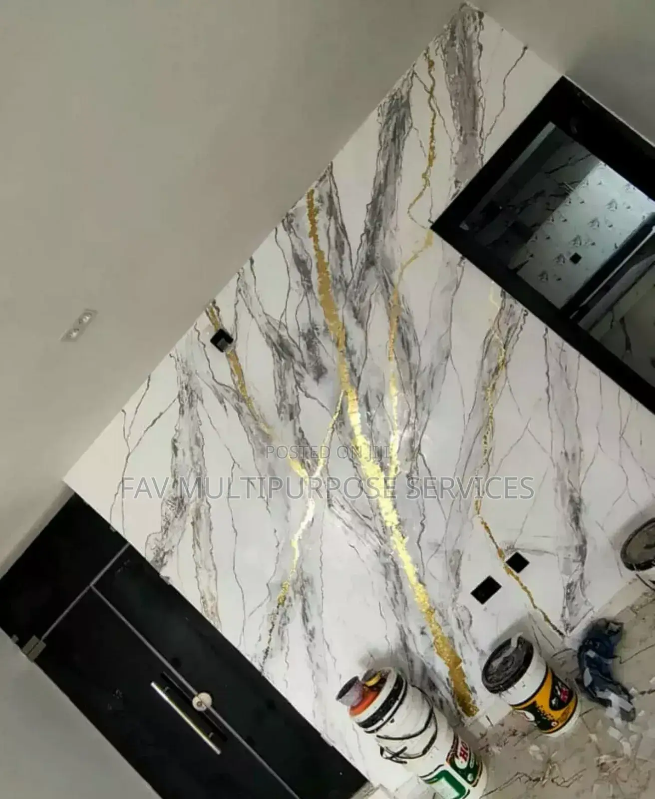 Screeding Painting Stucco Wall Design