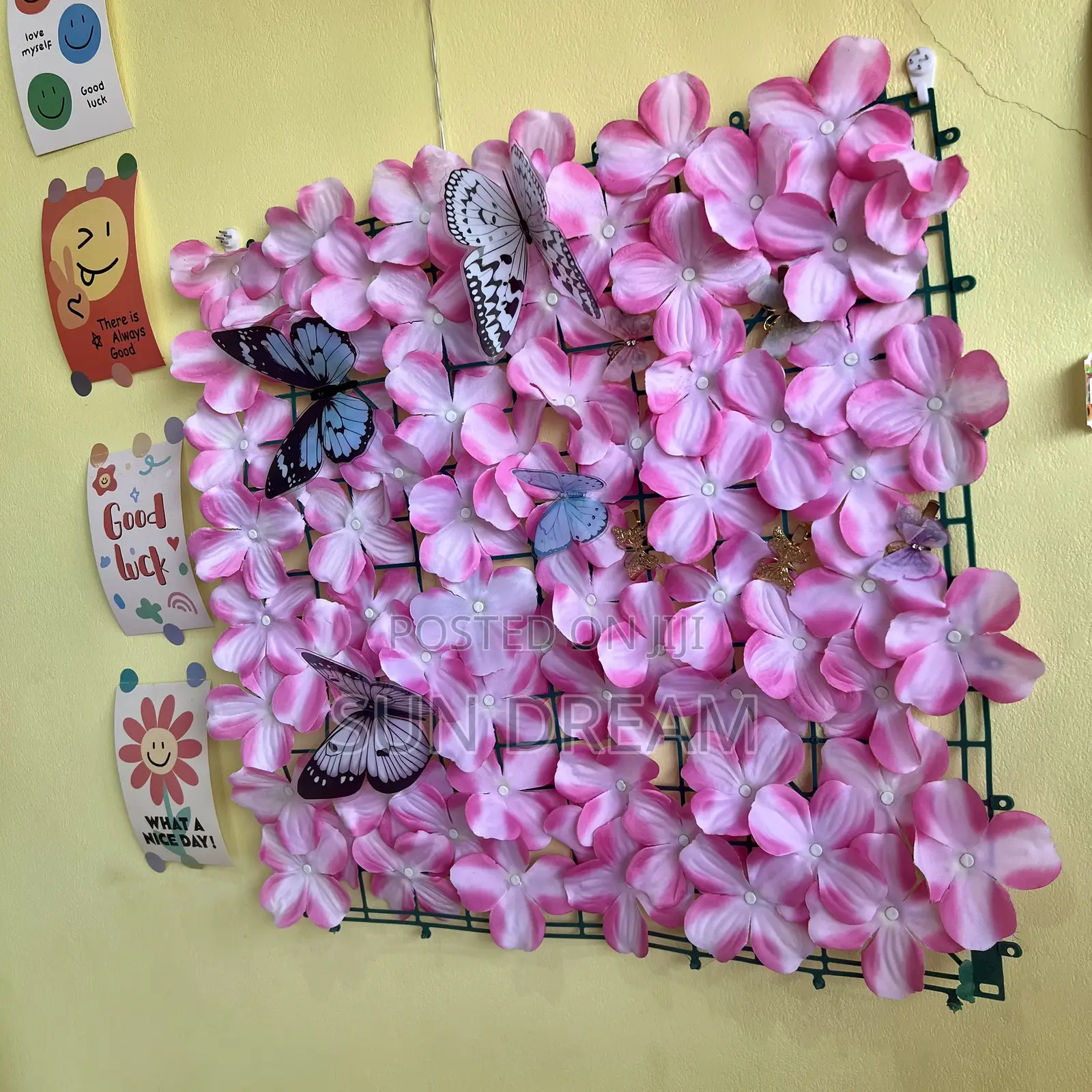 Pink Decoration Flower Wall Decorations Home Accessories