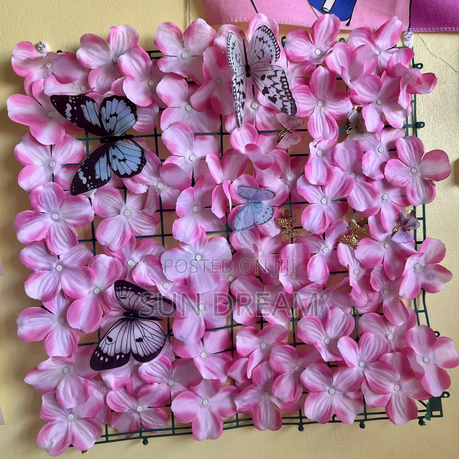 Pink Decoration Flower Wall Decorations Home Accessories