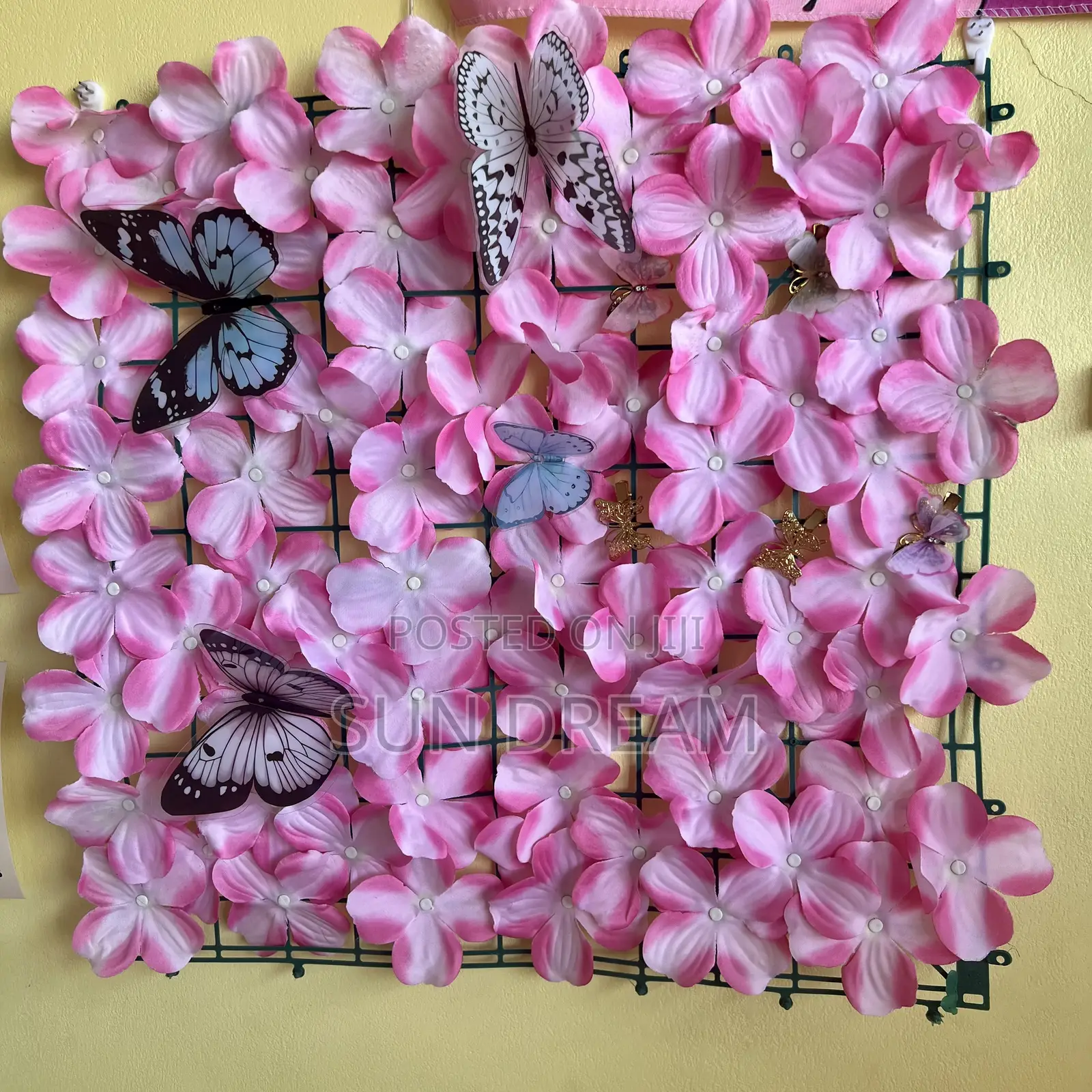 Pink Decoration Flower Wall Decorations Home Accessories