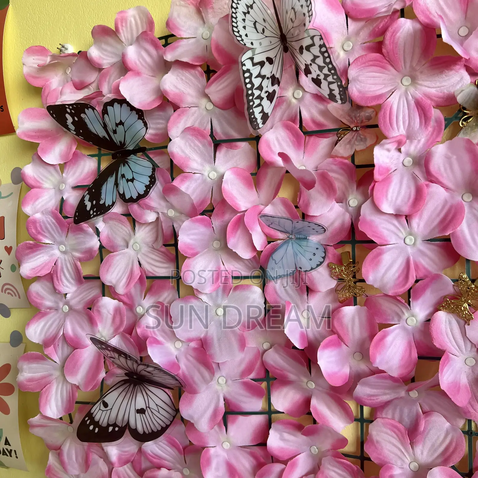 Pink Decoration Flower Wall Decorations Home Accessories