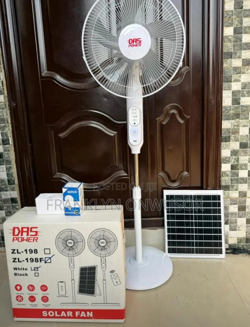 Solar Rechargeable Fan