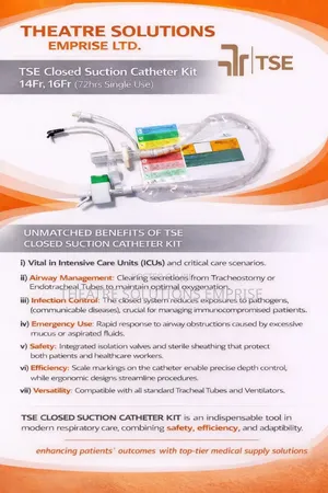 Tse Closed Suction Catheter Kit (14fr, 16fr), 72hrs Single Use
