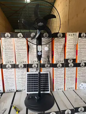 18" Rechargeable Solar Fan System