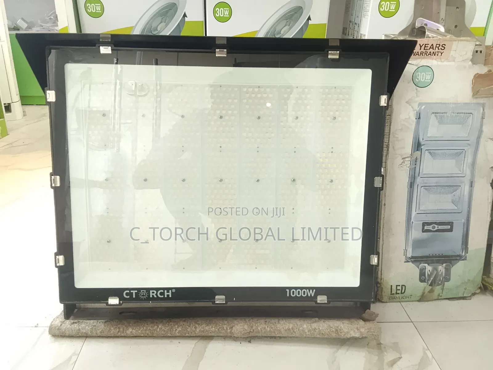 C_torch 1000w Solar Flood Light