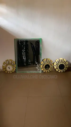 A Mirror and Fashion Wall Clock