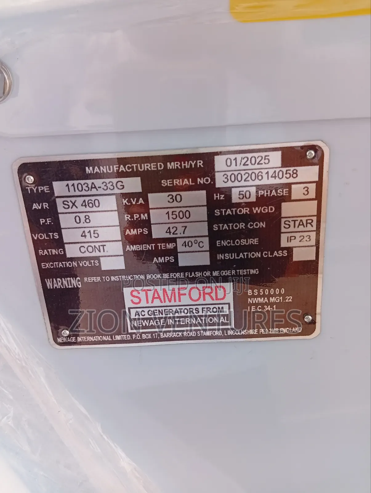 30kva Perkins Generator