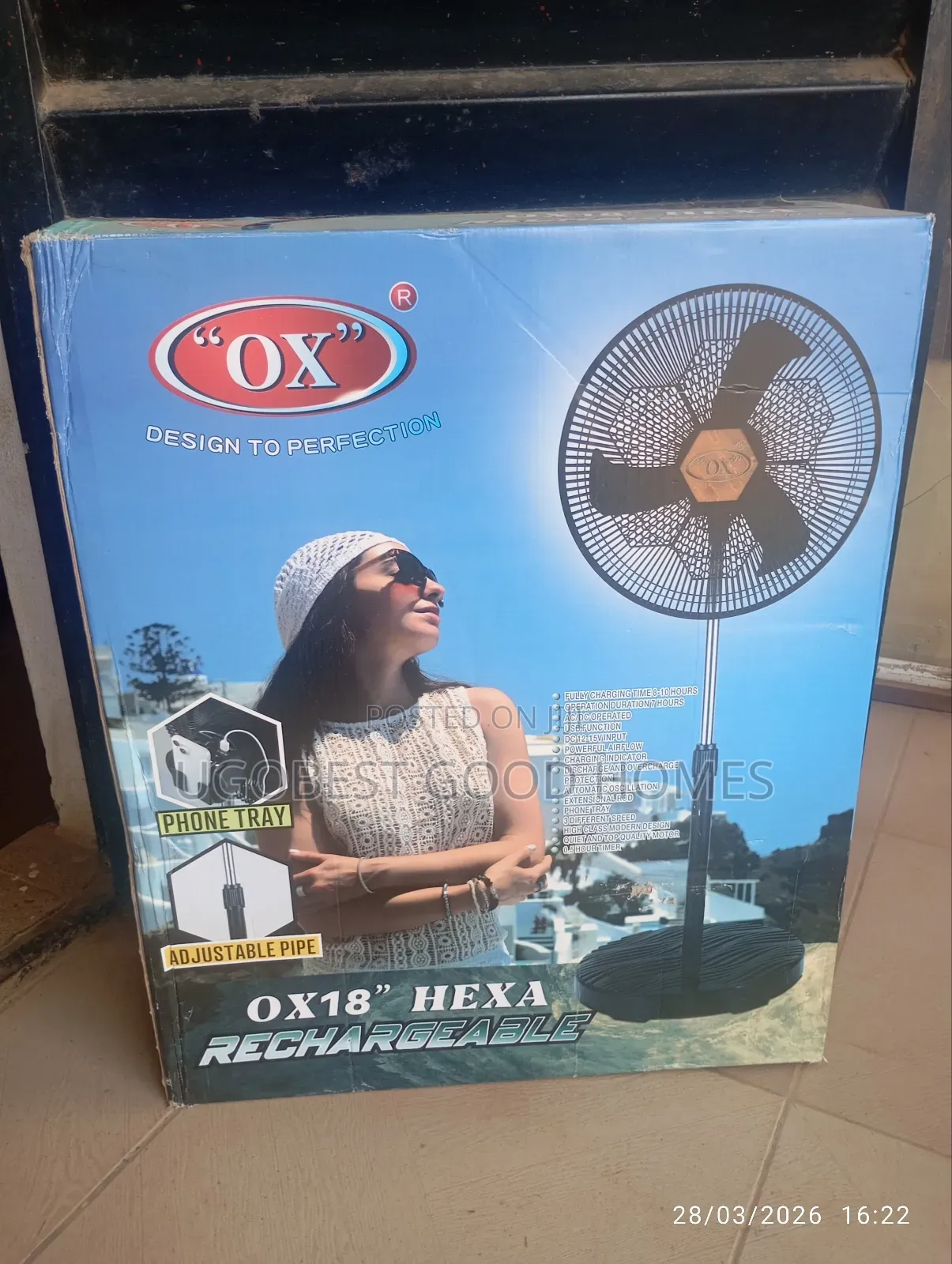 Ox Rechargeable Fan