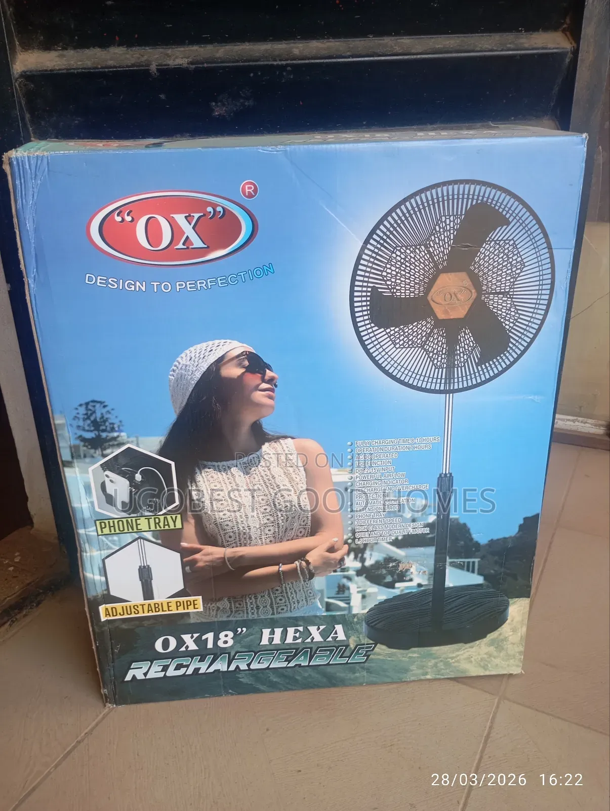 Ox Rechargeable Fan