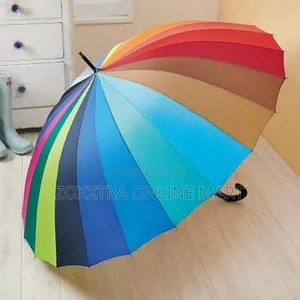 Big 16 Auto Curve Rainbow Umbrella
