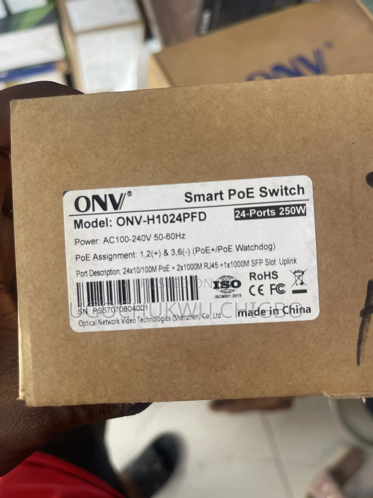 24 Port Onv Poe Switch