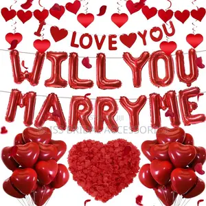 Will You Marry Me Foil Balloon -Red