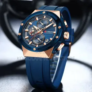 Curren Rubber Chronograph Watch