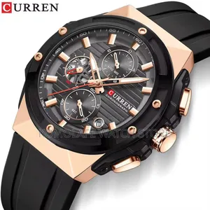 Curren Rubber Chronograph Watch