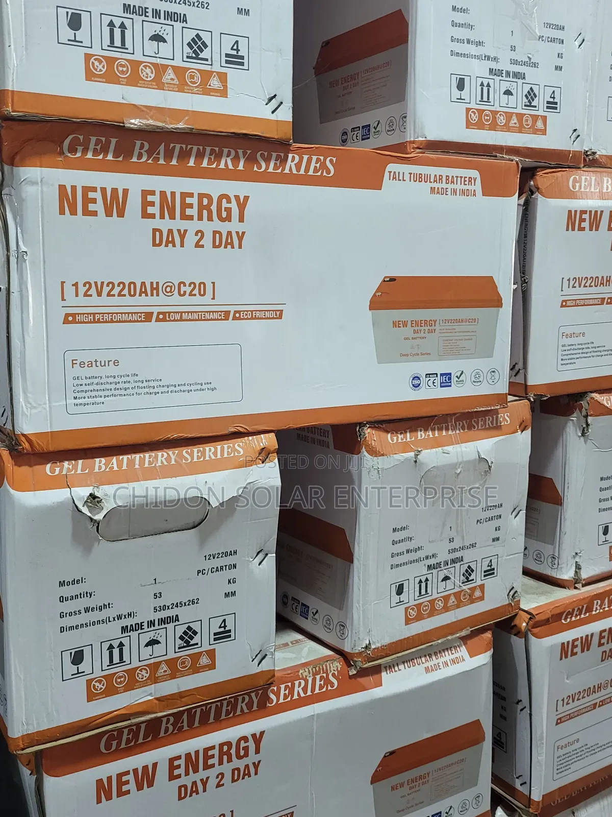 220ah 12v New Energy Gel Battery