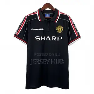 Manchester United 1998/1999 Black Away Retro Jersey