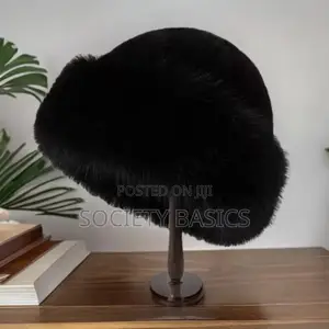 Faux-Fur Bucket Hat.