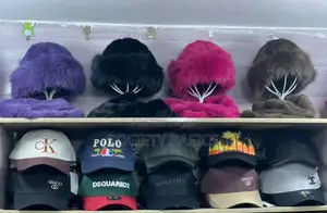 Faux-Fur Bucket Hat.