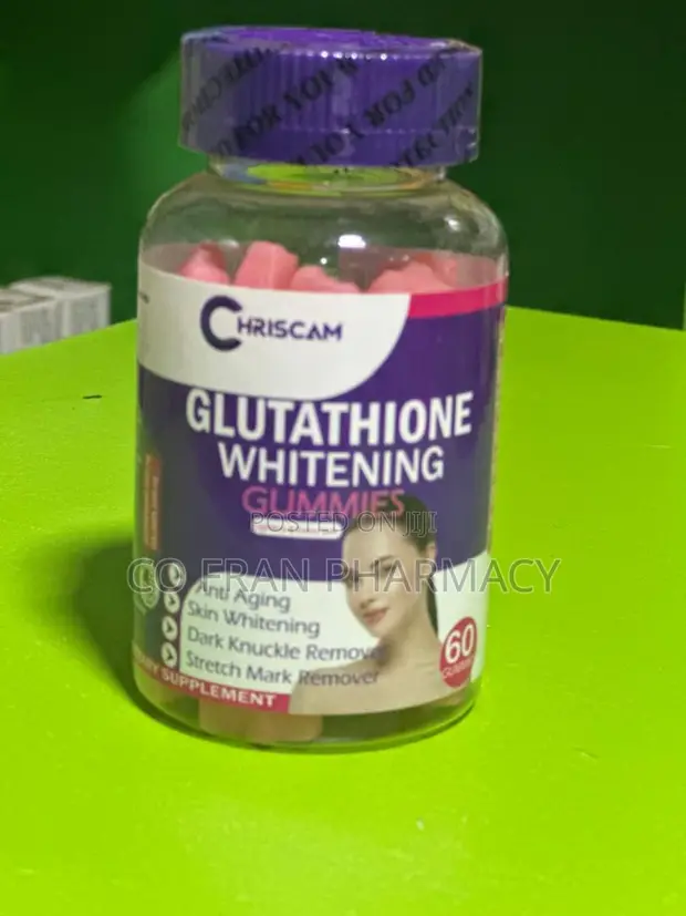 Chriscam Glutathione Whitening Gummies – 60pcs – Clear Skin Glow don  siyarwa