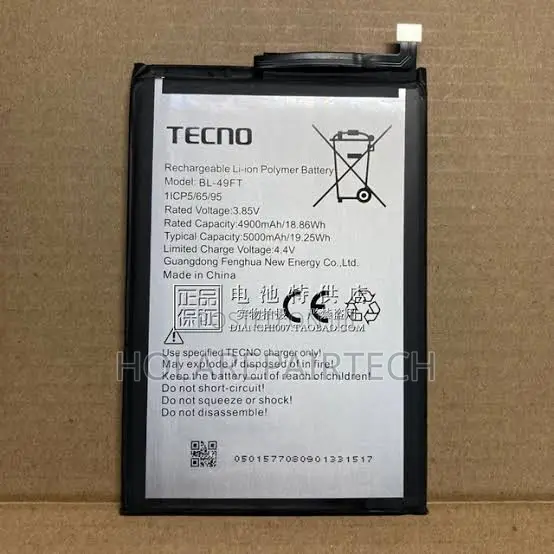 Tecno Original Battery