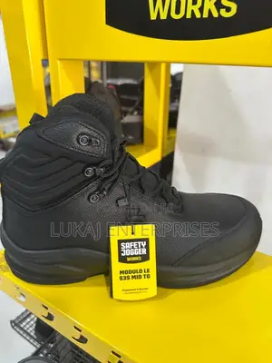 Modulo Leather Mid Safety Jogger Boots Black