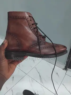 Brown Oxford Ankle Boots