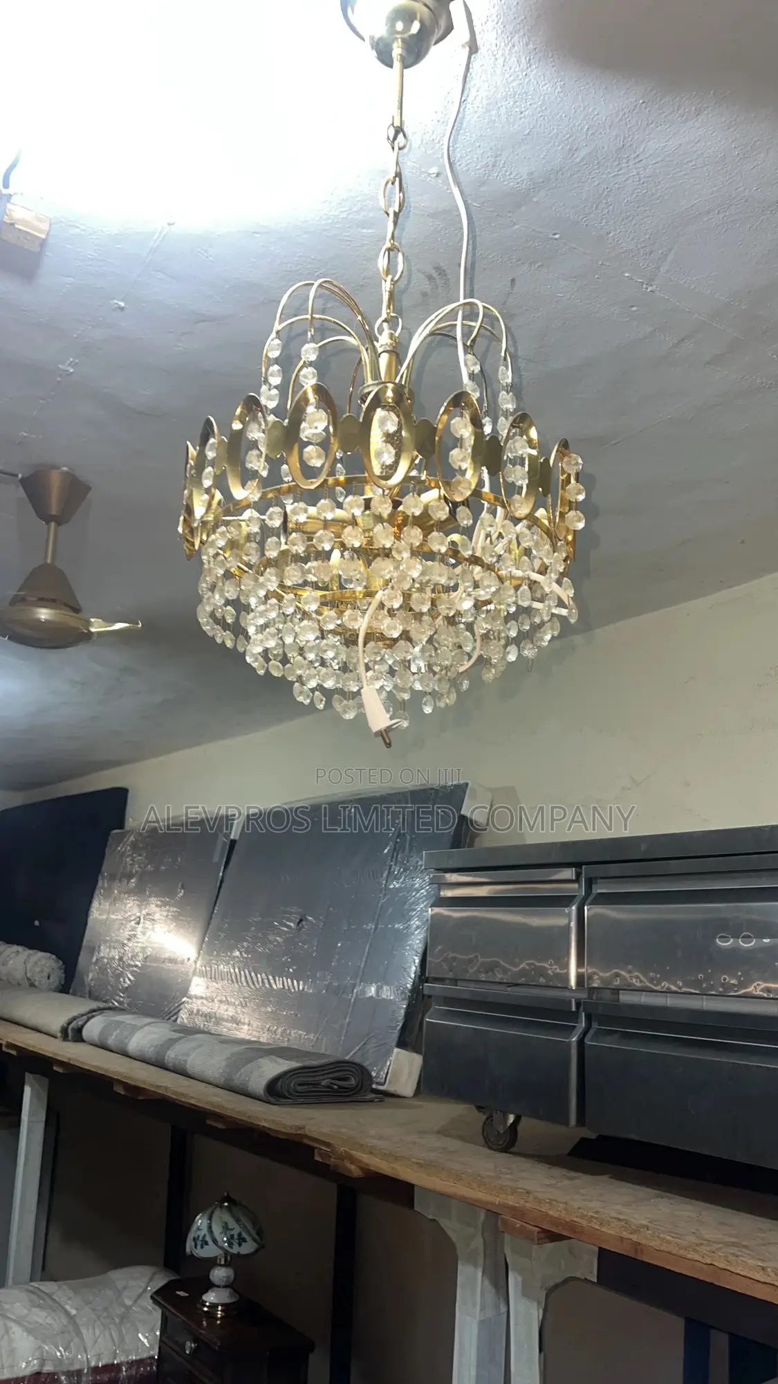 Foreign Used Crystal Chandeliers