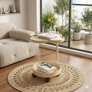 Flower-Styled Rolling Centre Table