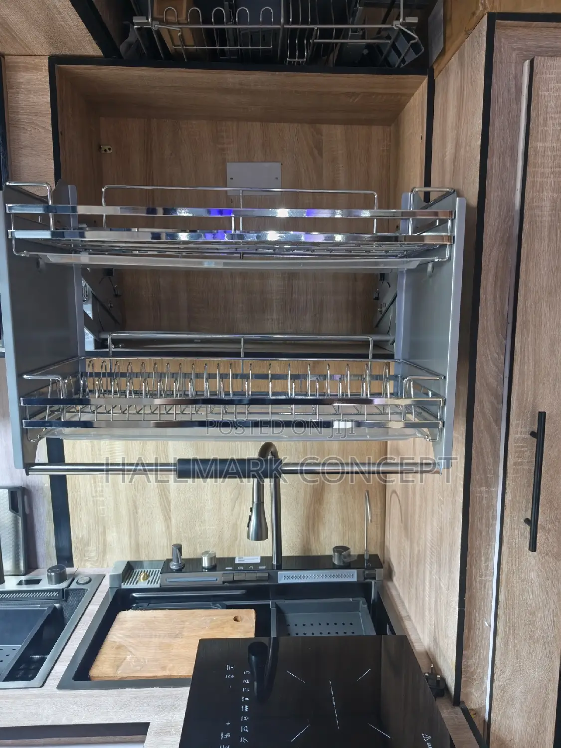 Pull Down Plate Rack