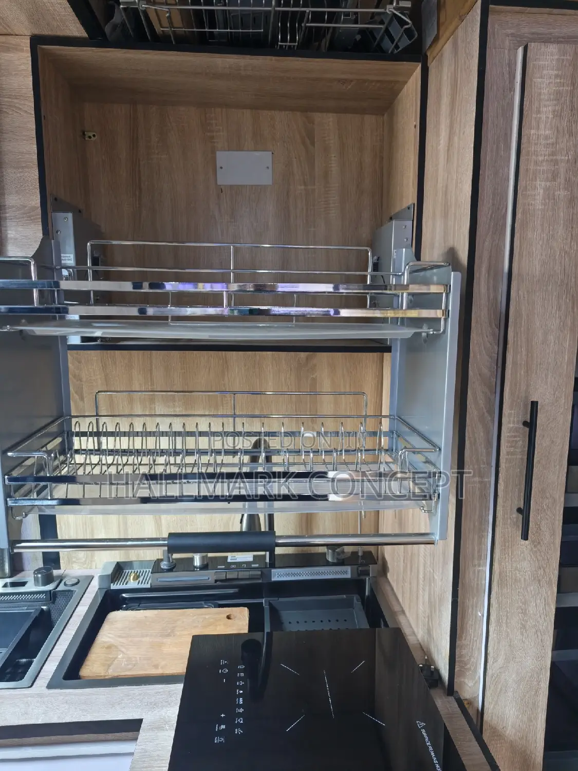 Pull Down Plate Rack