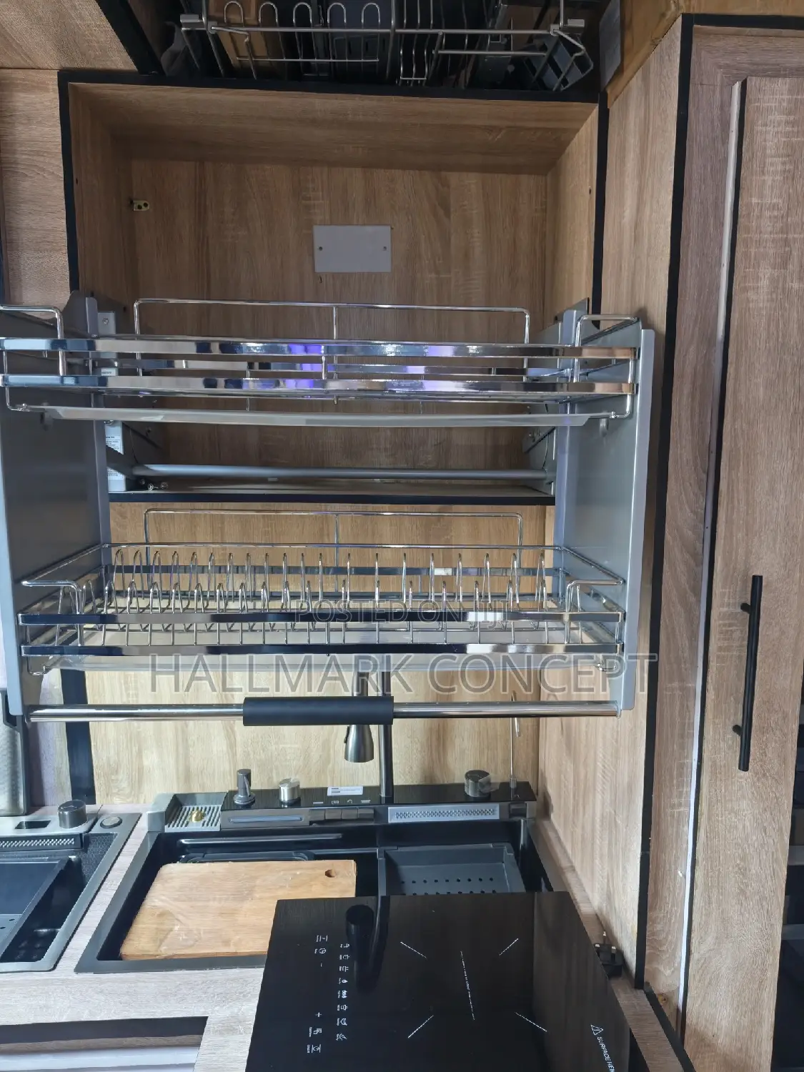 Pull Down Plate Rack