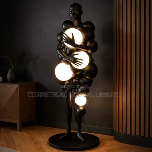 Luxury Artistic Sculpture Floor Lamp (Seated Lady Design)