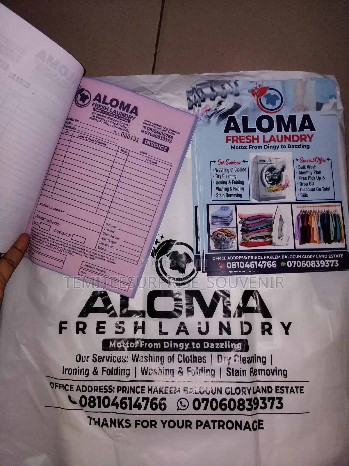 Customised Nylon,Flyer,Invoice