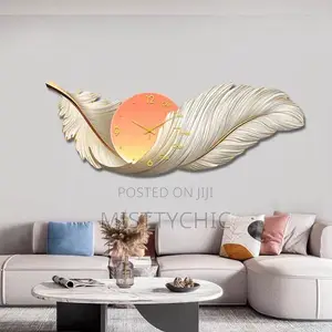 30by80cm Frame Feather Clock