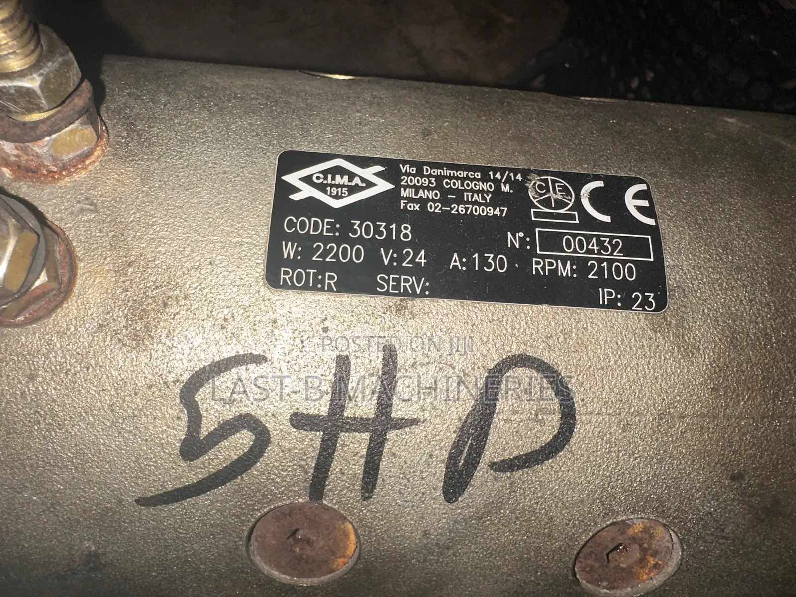 24v 5hp Dc Motor