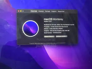 Laptop Apple MacBook Pro 2020 8GB Intel Core i5 SSD 256GB