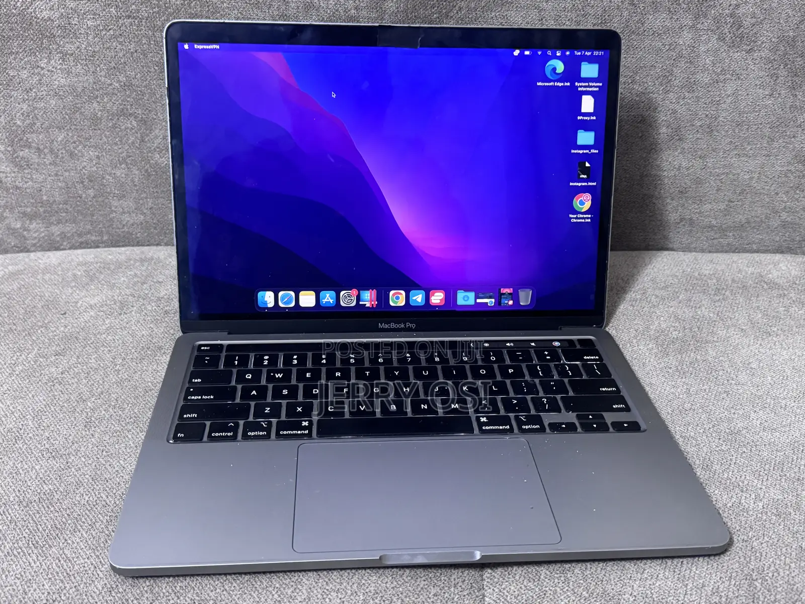 Laptop Apple MacBook Pro 2020 8GB Intel Core i5 SSD 256GB