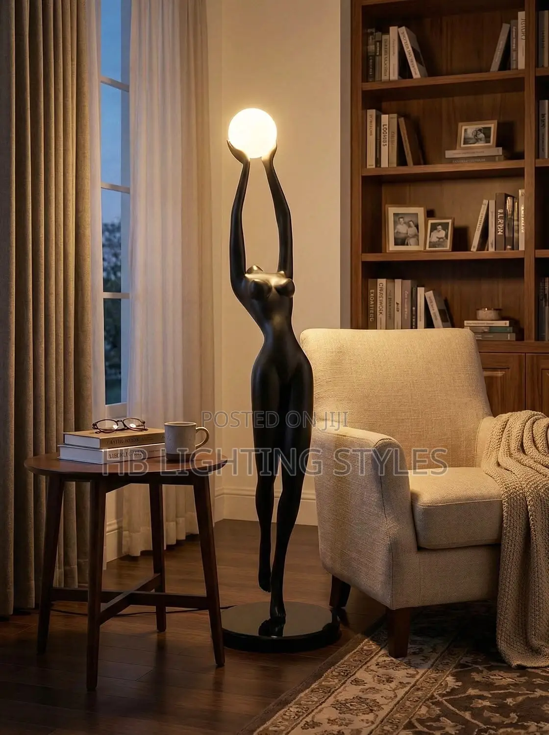Humanoid Sculpture Living Room Lamp