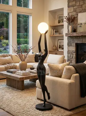 Humanoid Sculpture Living Room Lamp