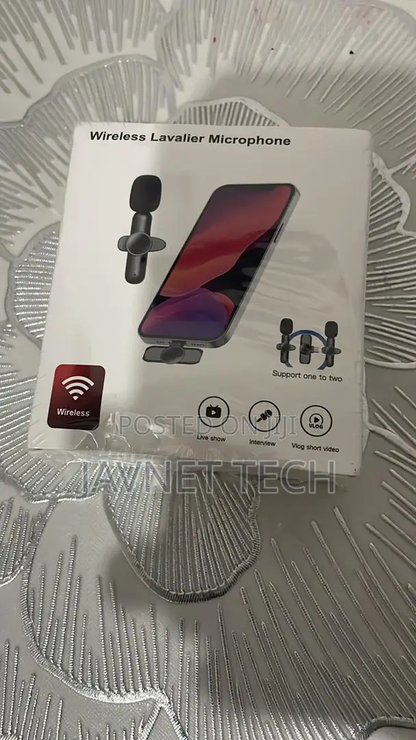 Wireless Lavalier Microphone (Type C, Black)