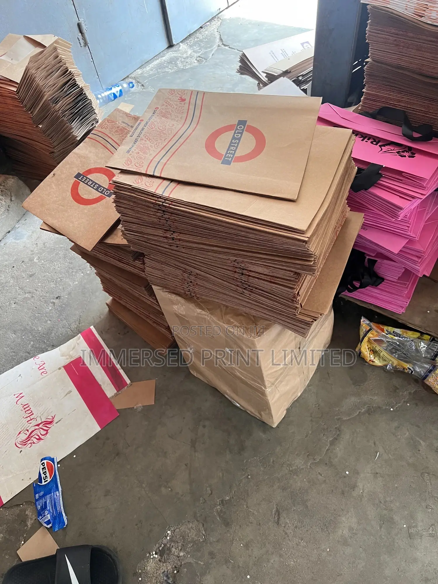 Custom Brown Packaging Bag