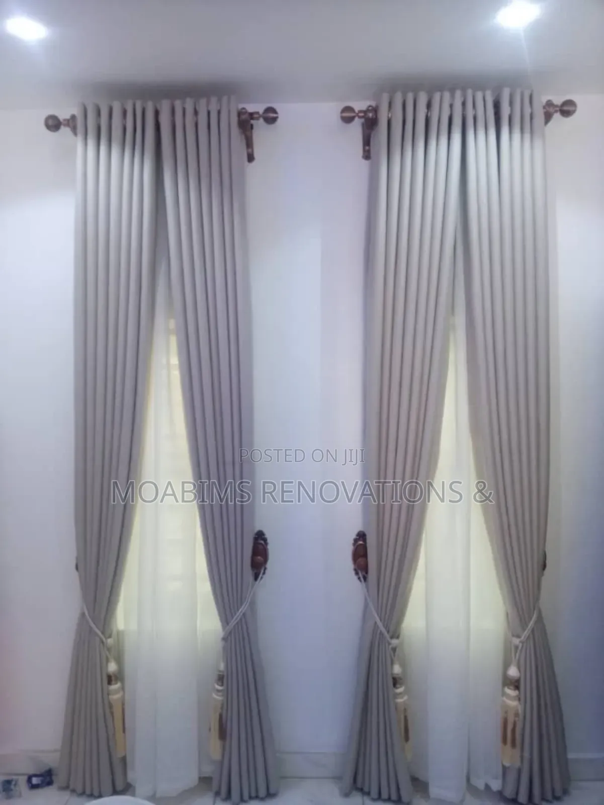 Classy Premium Turkish Grey Curtains Per Yard 4,999