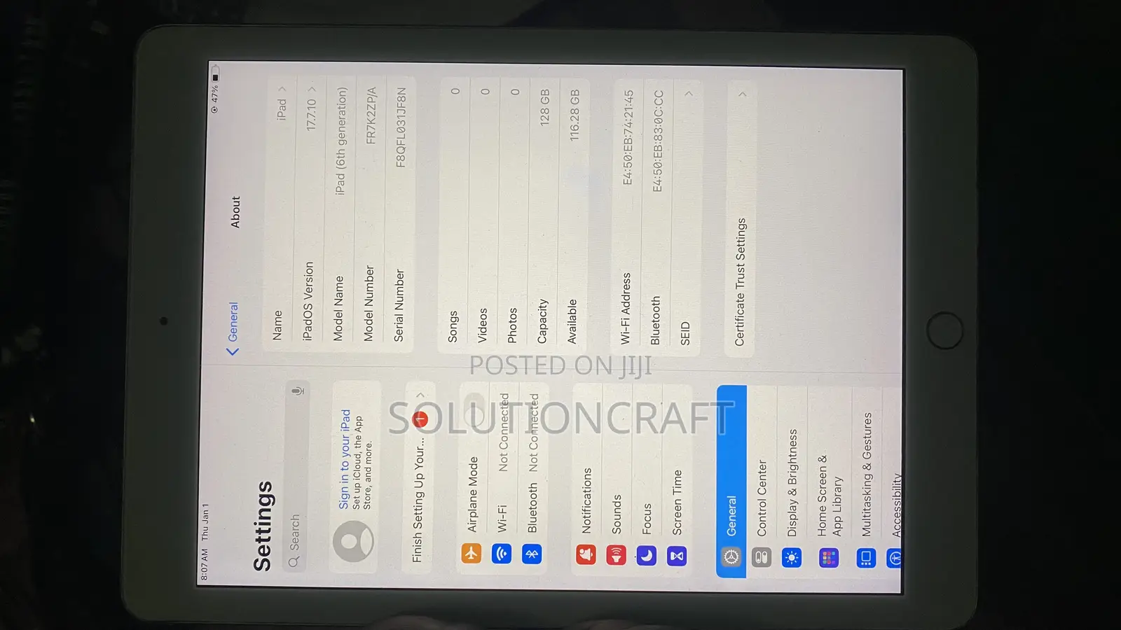 Apple iPad 9.7 128 GB White