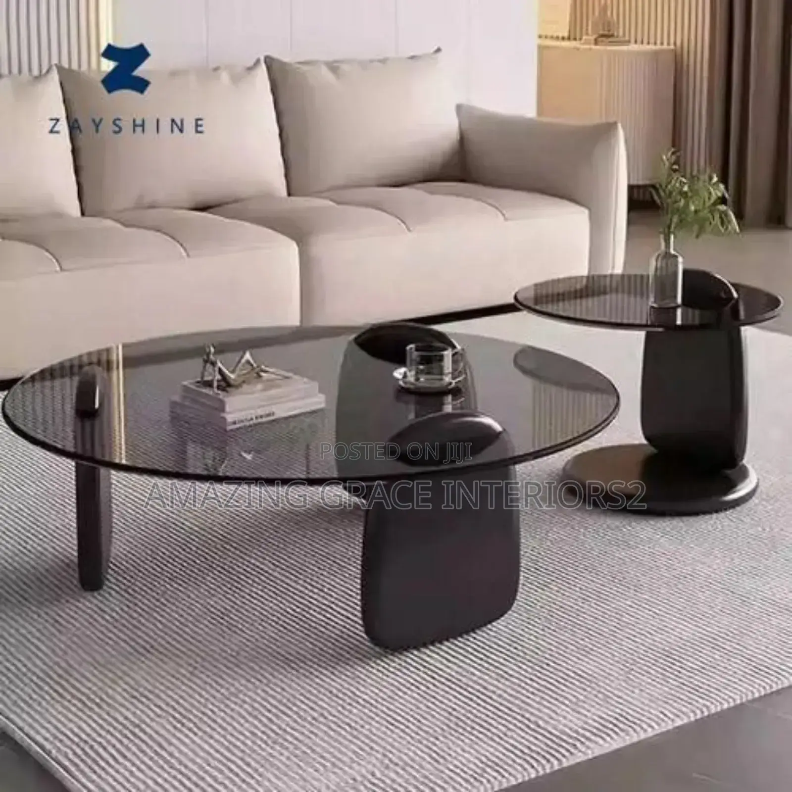 Modern Coffee Center Table With Side Stool