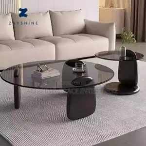 Modern Coffee Center Table With Side Stool