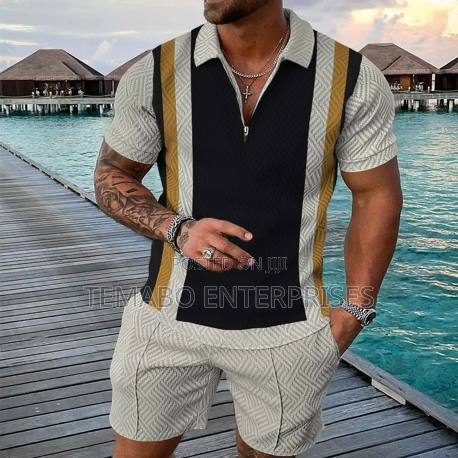Men 2pcs Complete Suit Set Wears
