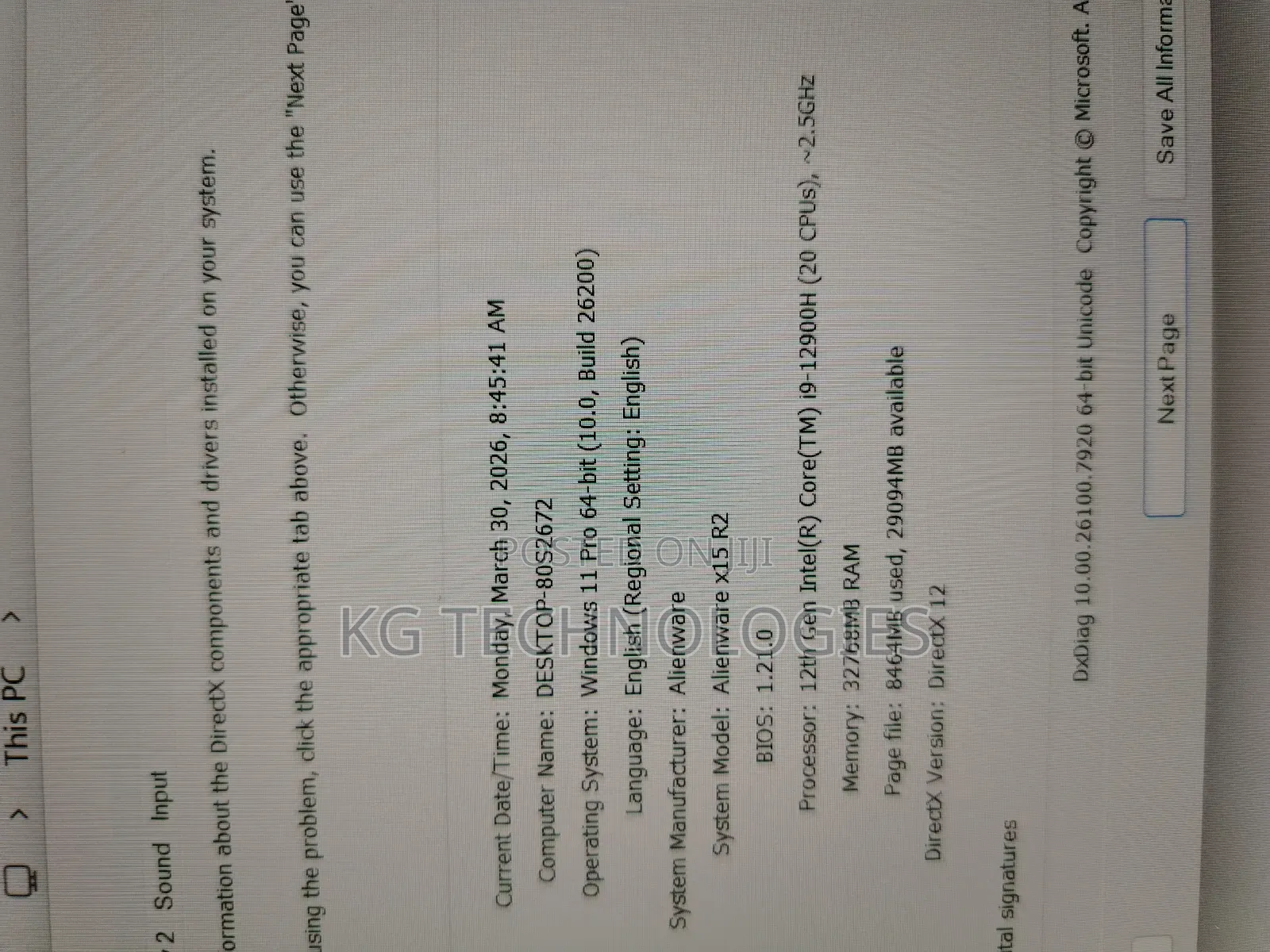 Laptop Alienware 15 R2 32GB Intel Core i9 SSD 2T