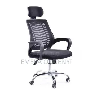 Mesh Headrest Ergonomic Office Chair Black